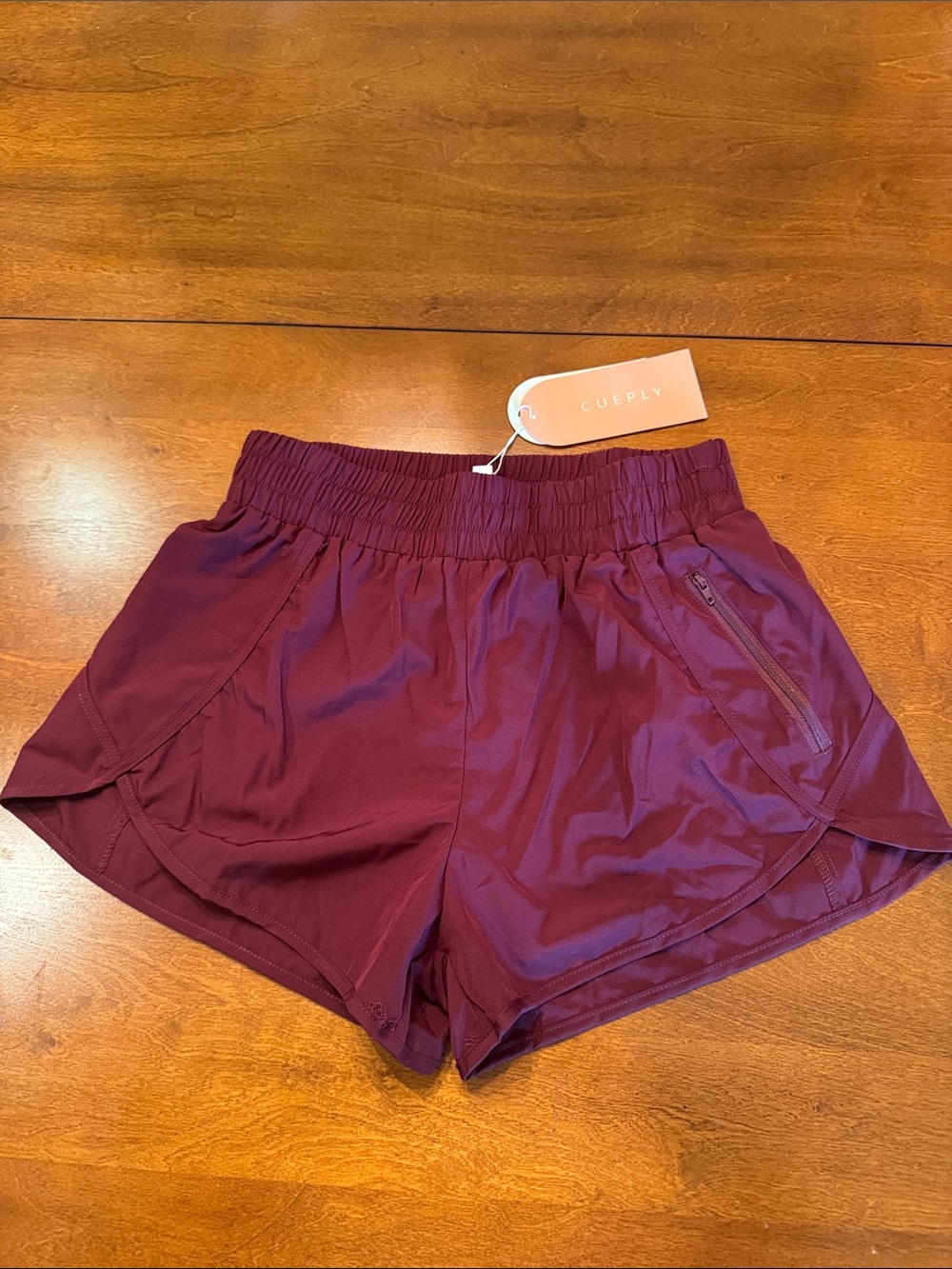 Women's Maroon Athletic Shorts